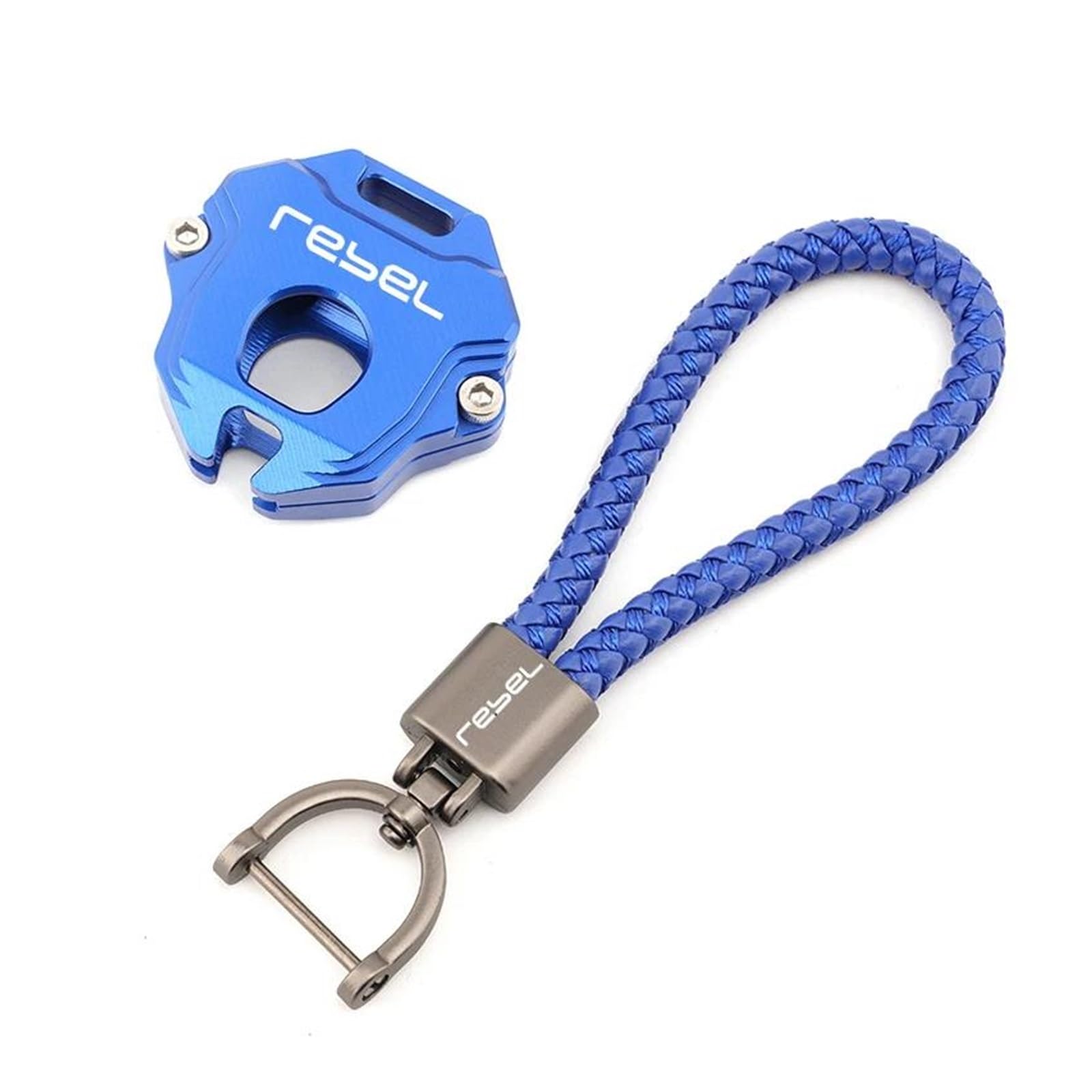 SchlüSselgehäUse Motorrad Schlüssel Abdeckung Fall Shell Schlüssel Schutz Keychain Für H&ONDA Rebel CM1100 Rebel 1100 1100T DCT(Blue2) von TAOBOZI