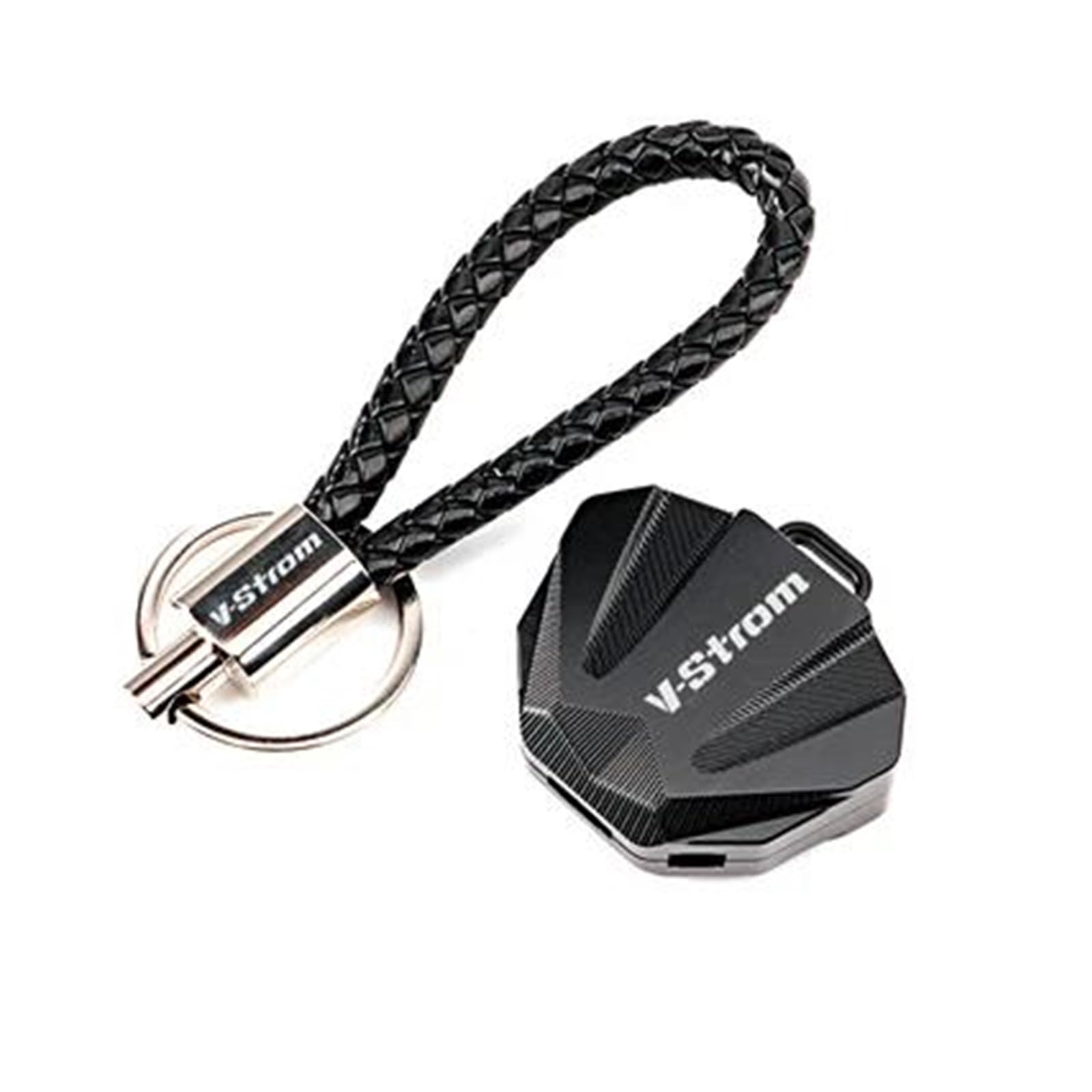 SchlüSselgehäUse Motorrad Schlüssel Abdeckung Fall Shell Schlüssel Schutz Keychain Für Suzuki V-Strom DL250 Vstrom 250(Black2) von TAOBOZI