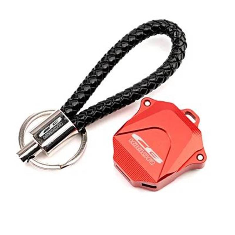 SchlüSselgehäUse Motorrad Schlüssel Abdeckung Fall Shell Schlüssel Schutz Keychain Schlüssel Fall Für H&ONDA CB1000R Cb1000R(Red2) von TAOBOZI