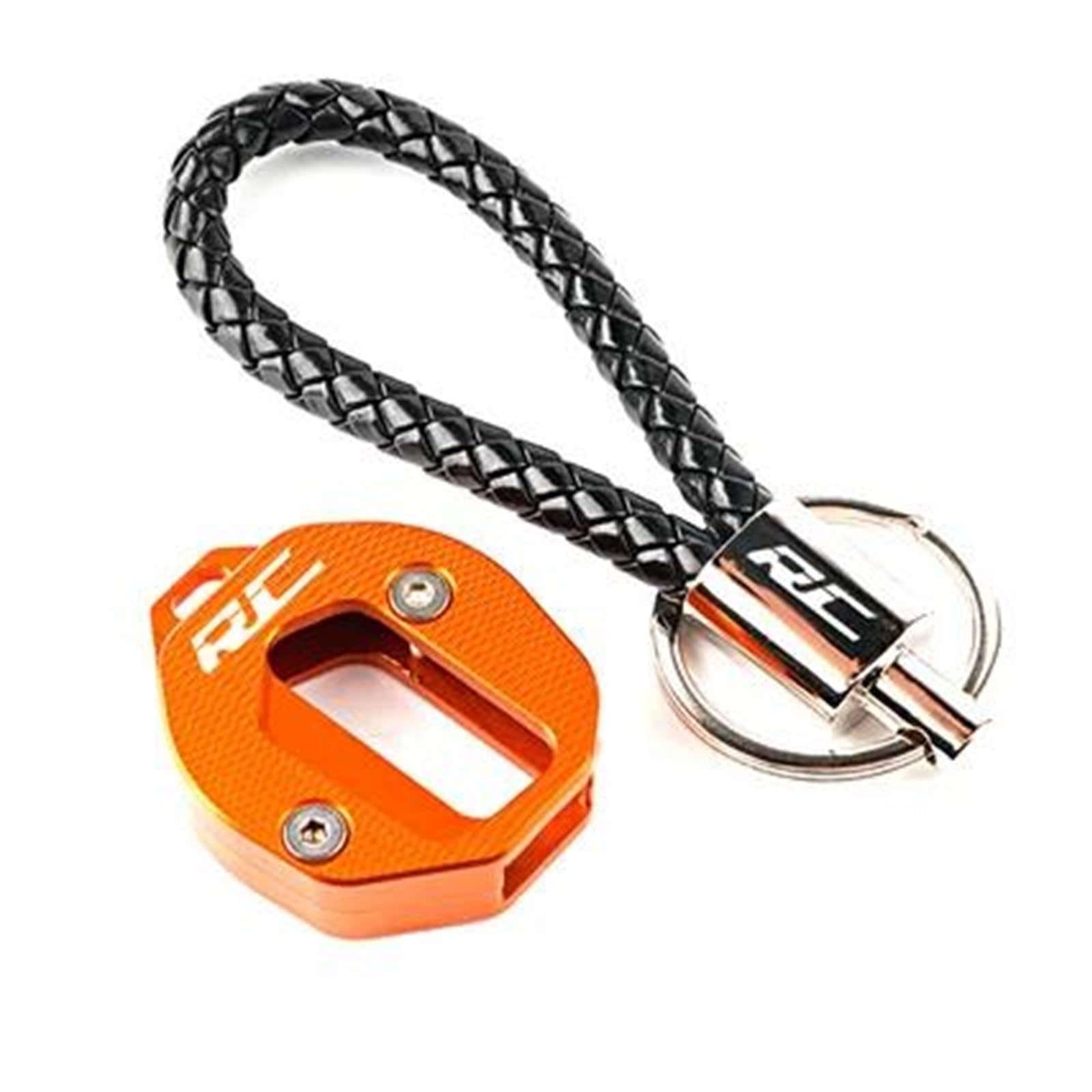 SchlüSselgehäUse Motorrad Schlüssel Abdeckung Fall Shell Schlüssel Schutz Keychain Schlüssel Fall Für Kt RC250 RC390 RC200 RC125(Orange3) von TAOBOZI