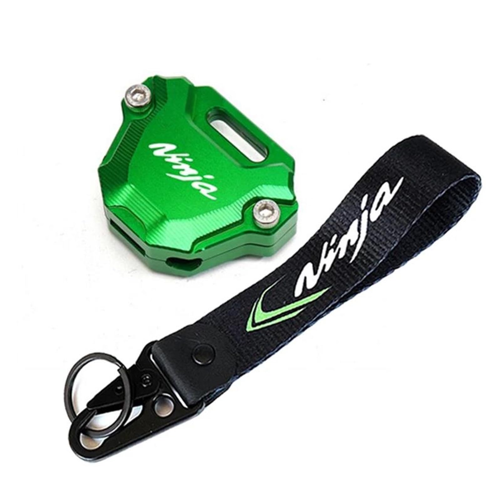 SchlüSselgehäUse Motorrad Schlüssel Abdeckung Fall Shell Schlüssel Schutz Keychain Schlüssel Fall Für Ninja 650 ZX6R 400(Green) von TAOBOZI