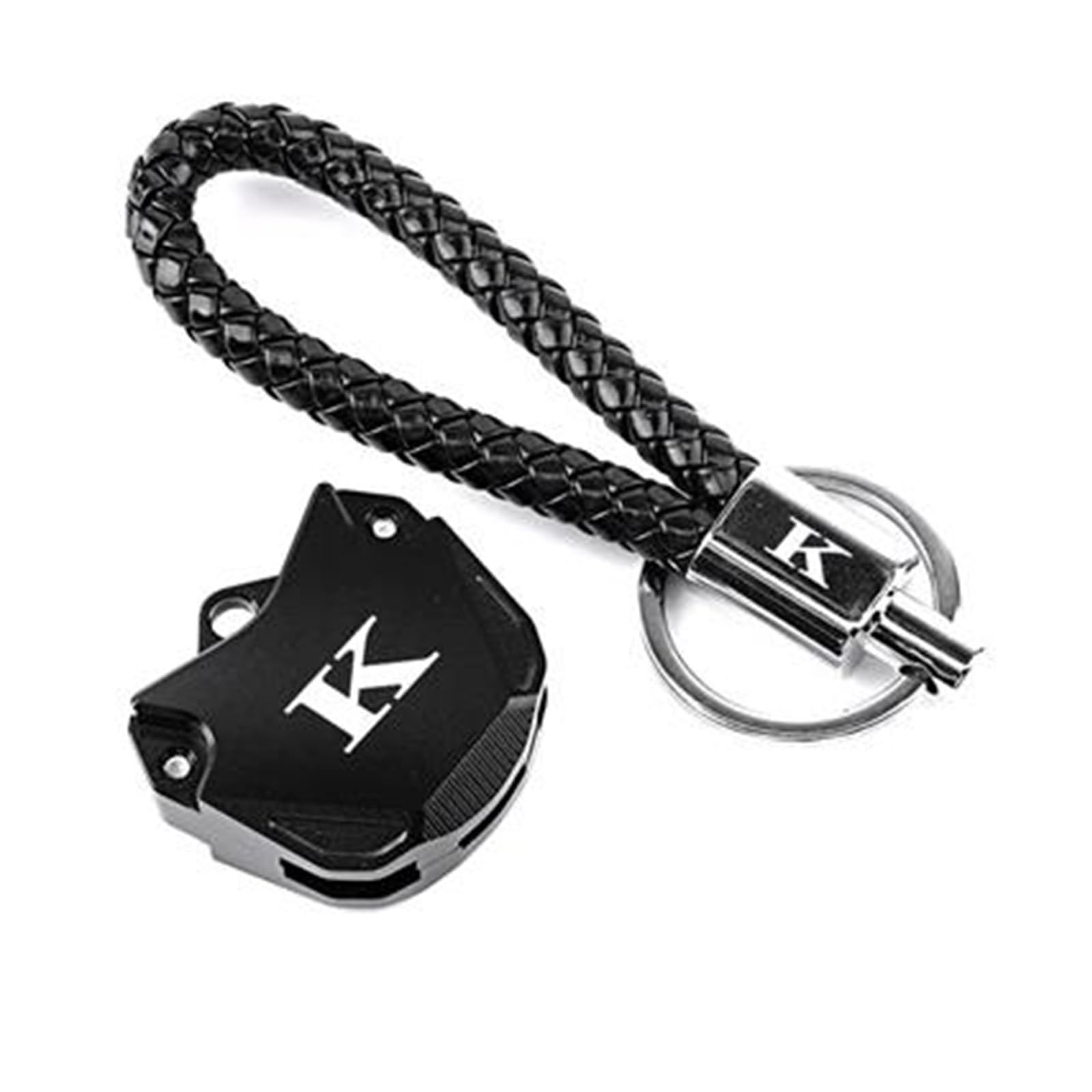 SchlüSselgehäUse Motorrad Schlüssel Abdeckung Fall Shell Schlüssel Schutz Keychain Schlüssel Fall Für Ninja 650 ZX6R 400 1000SX(Black2) von TAOBOZI