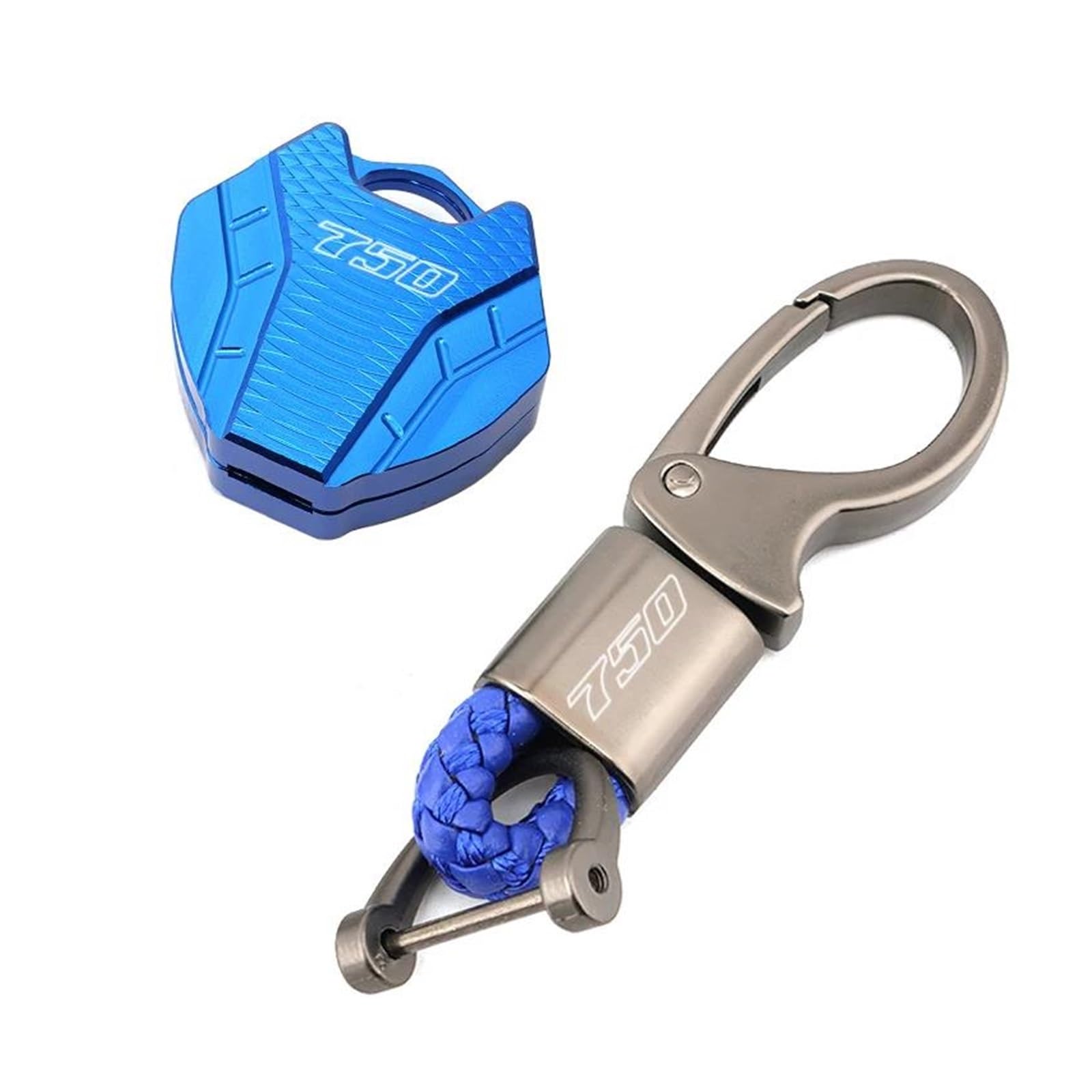 SchlüSselgehäUse Motorrad Schlüssel Abdeckung Fall Shell Schlüssel Schutz Keychain Schlüssel Fall Für Suzuki GSXS750 GSX-S750 F-ABS(Blue2) von TAOBOZI