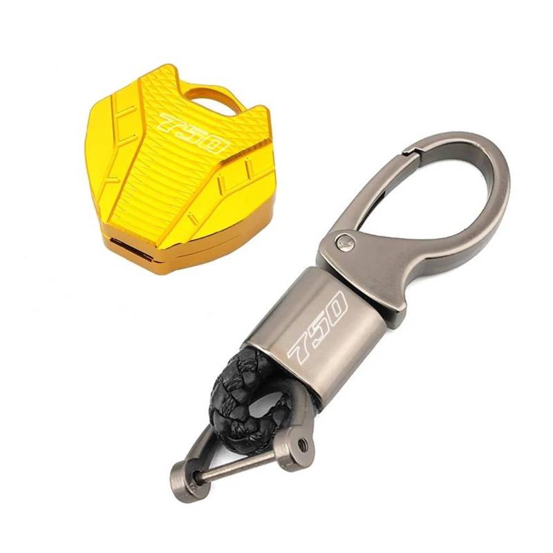 SchlüSselgehäUse Motorrad Schlüssel Abdeckung Fall Shell Schlüssel Schutz Keychain Schlüssel Fall Für Suzuki GSXS750 GSX-S750 F-ABS(Gold2) von TAOBOZI