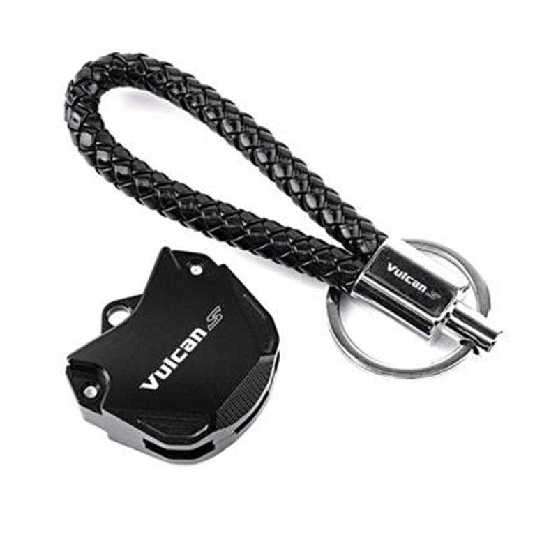 SchlüSselgehäUse Motorrad Schlüssel Abdeckung Fall Shell Schlüssel Schutz Keychain Schlüssel Fall Für Vulcan S 650 VN650 VulcanS 650(Black2) von TAOBOZI