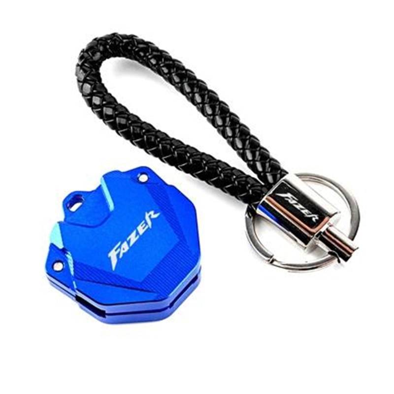 SchlüSselgehäUse Motorrad Schlüssel Abdeckung Fall Shell Schlüssel Schutz Keychain Schlüssel Fall Für YAM&AHA FAZER FZ6 FZ6R FZ1 FZ8(Blue 2) von TAOBOZI