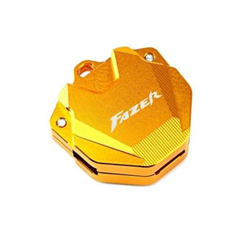 SchlüSselgehäUse Motorrad Schlüssel Abdeckung Fall Shell Schlüssel Schutz Keychain Schlüssel Fall Für YAM&AHA FAZER FZ6 FZ6R FZ1 FZ8(Gold) von TAOBOZI