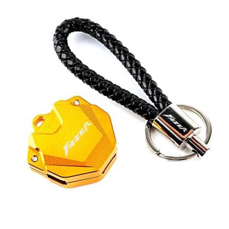 SchlüSselgehäUse Motorrad Schlüssel Abdeckung Fall Shell Schlüssel Schutz Keychain Schlüssel Fall Für YAM&AHA FAZER FZ6 FZ6R FZ1 FZ8(Gold 2) von TAOBOZI