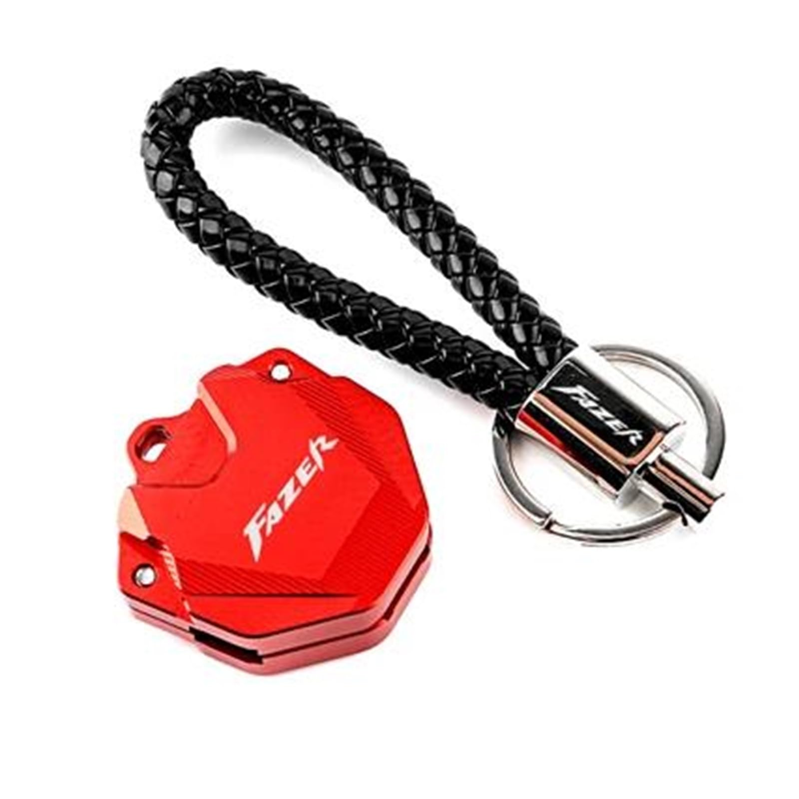 SchlüSselgehäUse Motorrad Schlüssel Abdeckung Fall Shell Schlüssel Schutz Keychain Schlüssel Fall Für YAM&AHA FAZER FZ6 FZ6R FZ1 FZ8(Red 2) von TAOBOZI