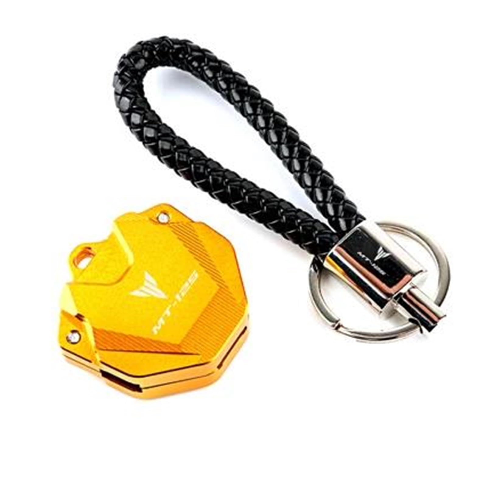 SchlüSselgehäUse Motorrad Schlüssel Abdeckung Fall Shell Schlüssel Schutz Keychain Schlüssel Fall Für YAM&AHA MT125 MT-125(Gold2) von TAOBOZI