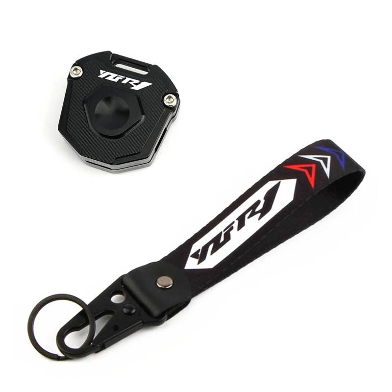 SchlüSselgehäUse Motorrad Schlüssel Abdeckung Fall Shell Schlüssel Schutz Keychain Schlüssel Fall Für YAM&AHA YZFR1 YZF-R1 YZF R1(Black2) von TAOBOZI