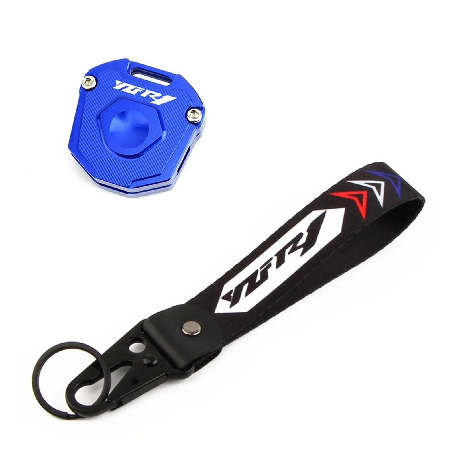 SchlüSselgehäUse Motorrad Schlüssel Abdeckung Fall Shell Schlüssel Schutz Keychain Schlüssel Fall Für YAM&AHA YZFR1 YZF-R1 YZF R1(Blue2) von TAOBOZI