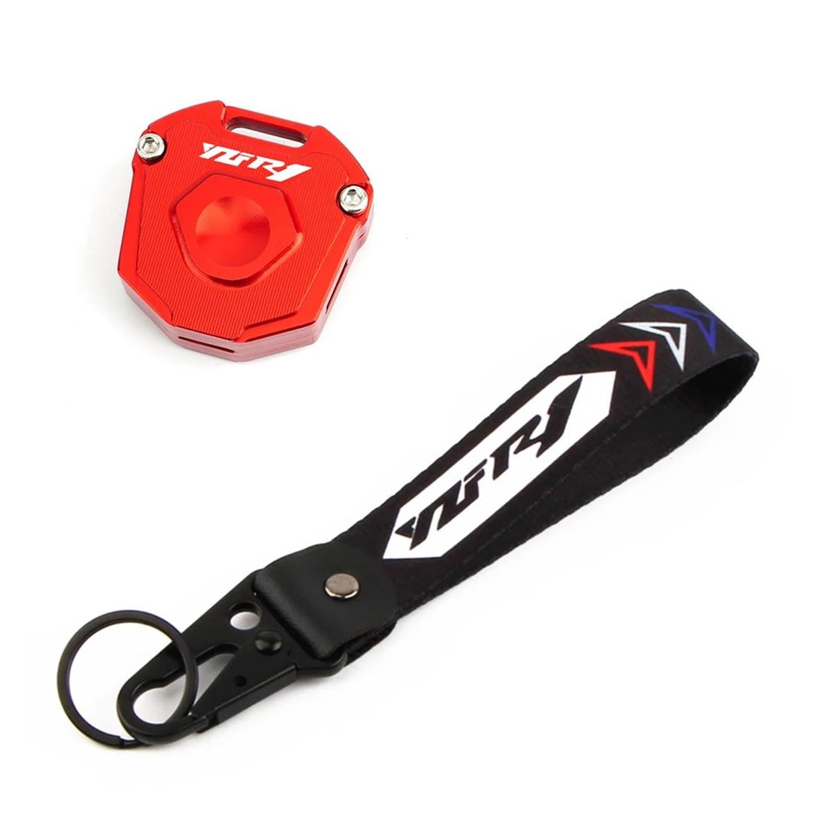 SchlüSselgehäUse Motorrad Schlüssel Abdeckung Fall Shell Schlüssel Schutz Keychain Schlüssel Fall Für YAM&AHA YZFR1 YZF-R1 YZF R1(Red2) von TAOBOZI