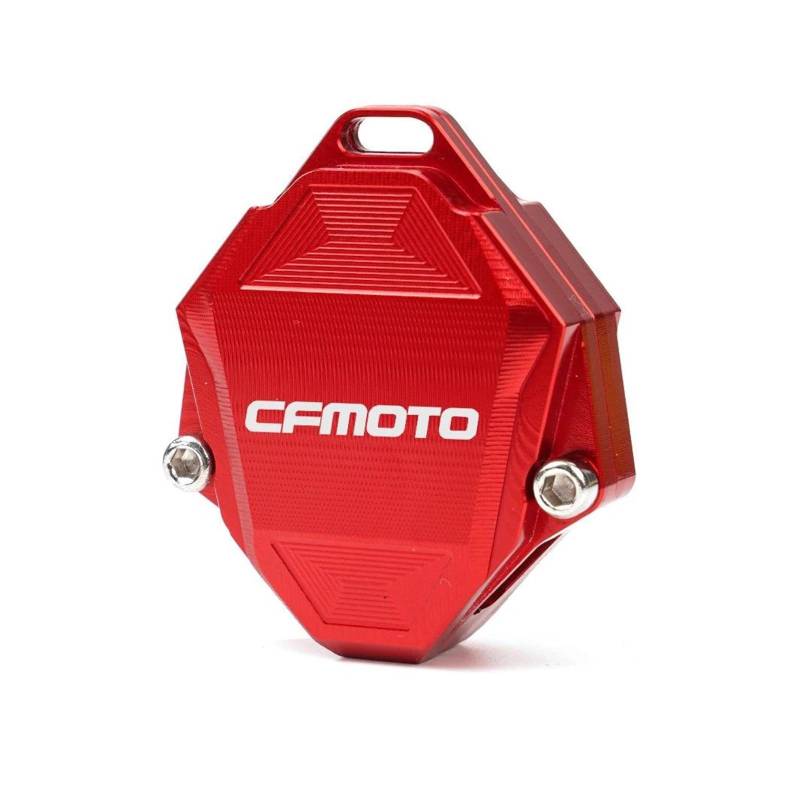 SchlüSselgehäUse Motorrad Schlüssel Abdeckung Fall Shell Schlüsselbund Schlüsselbund Für CFMOTO MT800 700CL-X 250SR 450SR MY22 CLX700(Red) von TAOBOZI