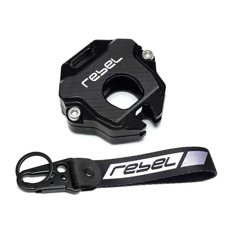 SchlüSselgehäUse Motorrad Schlüssel Fall Abdeckung Schlüssel Shell Schlüsselring Keychain Für H&ONDA Rebel CM1100 Rebel 1100 1100T DCT(Black2) von TAOBOZI