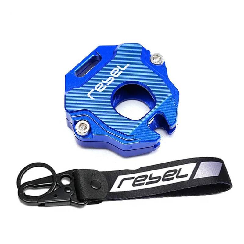 SchlüSselgehäUse Motorrad Schlüssel Fall Abdeckung Schlüssel Shell Schlüsselring Keychain Für H&ONDA Rebel CM1100 Rebel 1100 1100T DCT(Blue2) von TAOBOZI