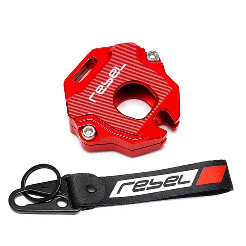 SchlüSselgehäUse Motorrad Schlüssel Fall Abdeckung Schlüssel Shell Schlüsselring Keychain Für H&ONDA Rebel CM1100 Rebel 1100 1100T DCT(Red2) von TAOBOZI