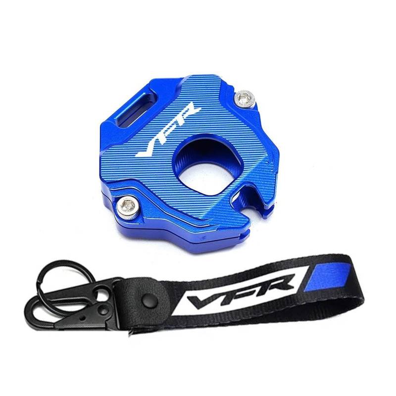 SchlüSselgehäUse Motorrad Schlüssel Fall Abdeckung Schlüssel Shell Schlüsselring Keychain Für H&ONDA VFR800 VFR800X VFR1200X Crossrunner(Blue2) von TAOBOZI