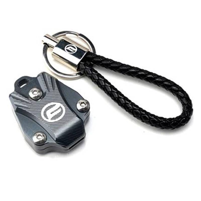 SchlüSselgehäUse Schlüssel Abdeckung Fall Shell Schlüssel Schutz Keychain Für CFMOTO CF650 650NK 400NK 250NK 400GT 650MT(Gray2) von TAOBOZI