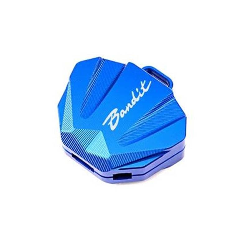 SchlüSselgehäUse Schlüssel Abdeckung Fall Shell Schlüssel Schutz Keychain Schlüssel Fall Für Suzuki Bandit 400 600 650 1200 1250 1250(Blue) von TAOBOZI