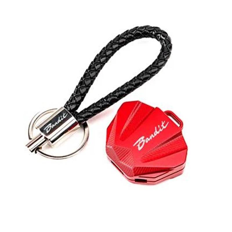 SchlüSselgehäUse Schlüssel Abdeckung Fall Shell Schlüssel Schutz Keychain Schlüssel Fall Für Suzuki Bandit 400 600 650 1200 1250 1250(Red2) von TAOBOZI