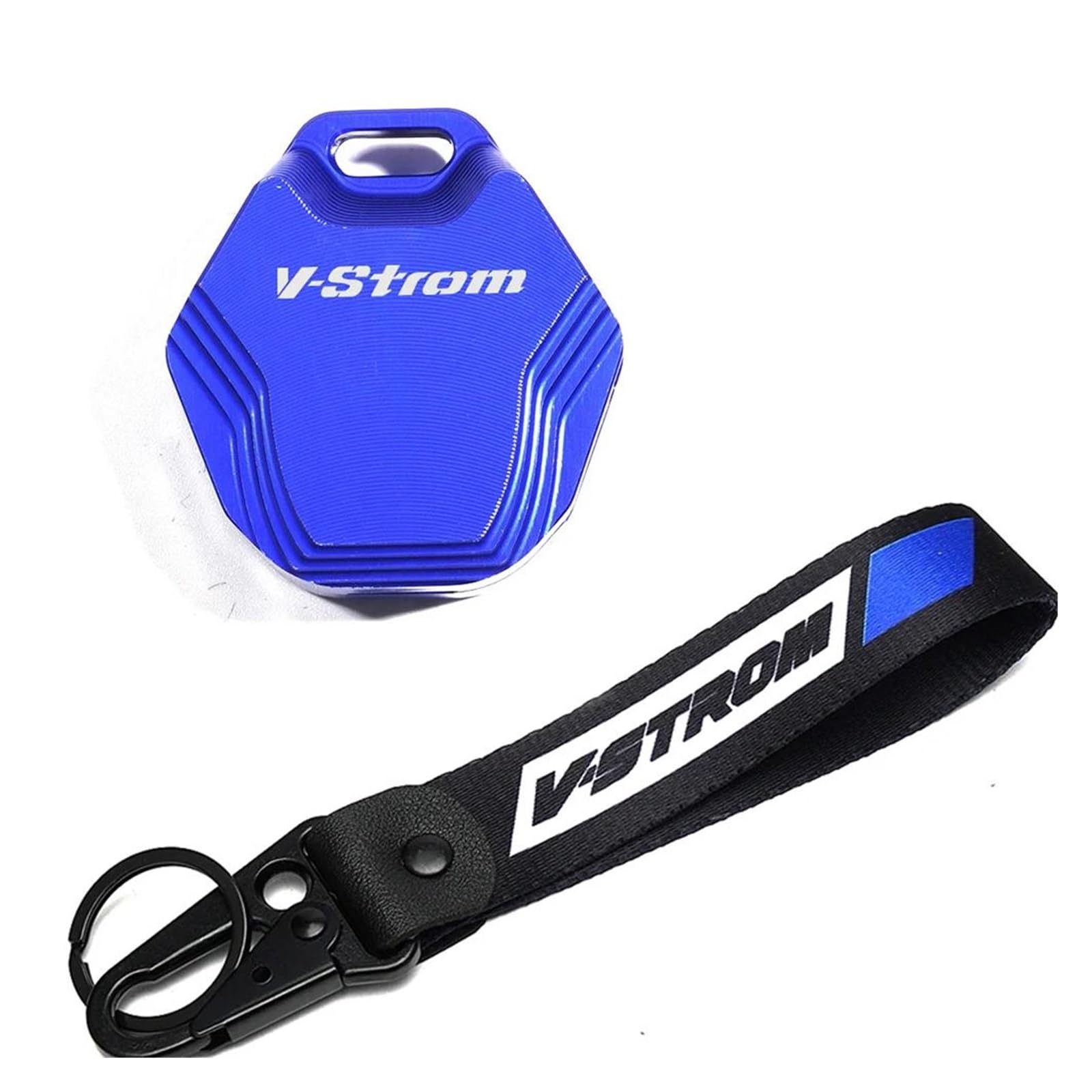 SchlüSselgehäUse Schlüssel Abdeckung Fall Shell Schlüssel Schutz Keychain Schlüssel Fall Für Suzuki VStrom650 VStrom1000 VStrom1050(Blue2) von TAOBOZI