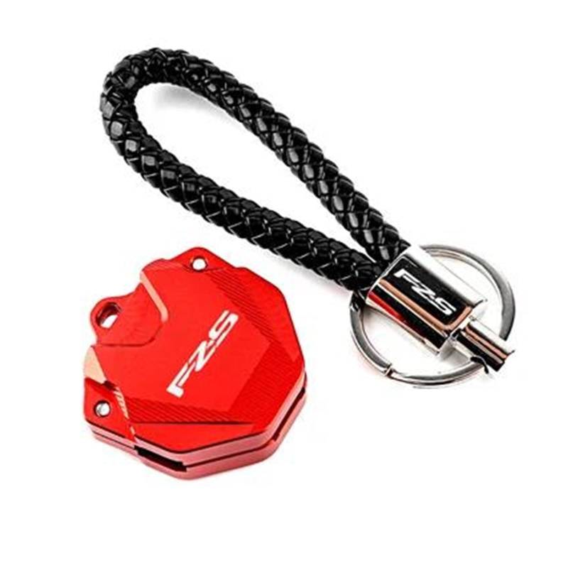 SchlüSselgehäUse Schlüssel Abdeckung Fall Shell Schlüssel Schutz Keychain Schlüssel Fall Für YAM&AHA FZS-25 FZS25 FZS250 FAZER(Red 2) von TAOBOZI