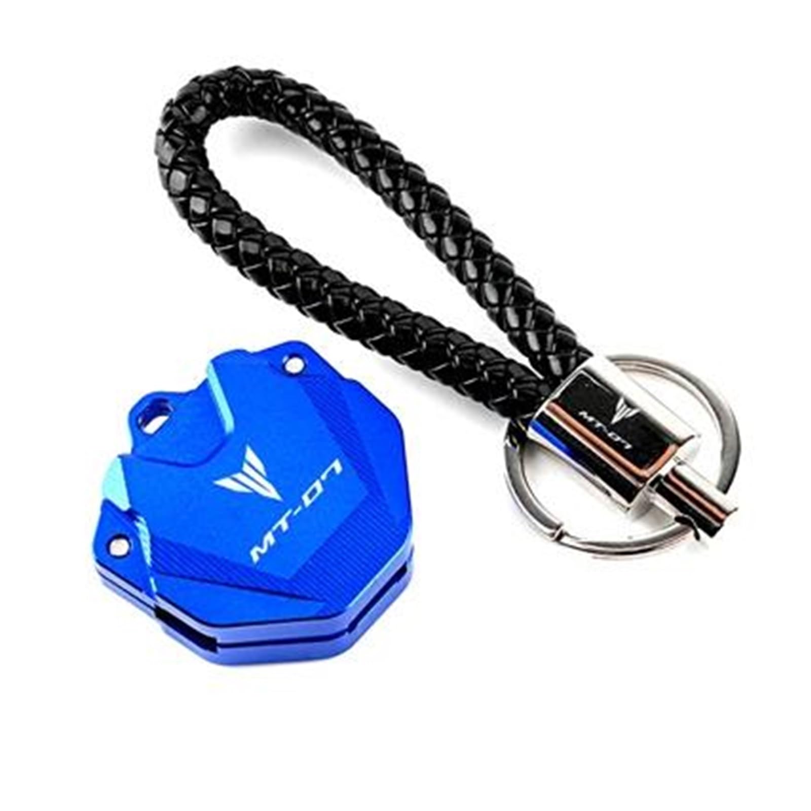 SchlüSselgehäUse Schlüssel Abdeckung Fall Shell Schlüssel Schutz Keychain Schlüssel Fall Für YAM&AHA MT07 MT-07 FZ07 Tracer Mt07(Blue2) von TAOBOZI