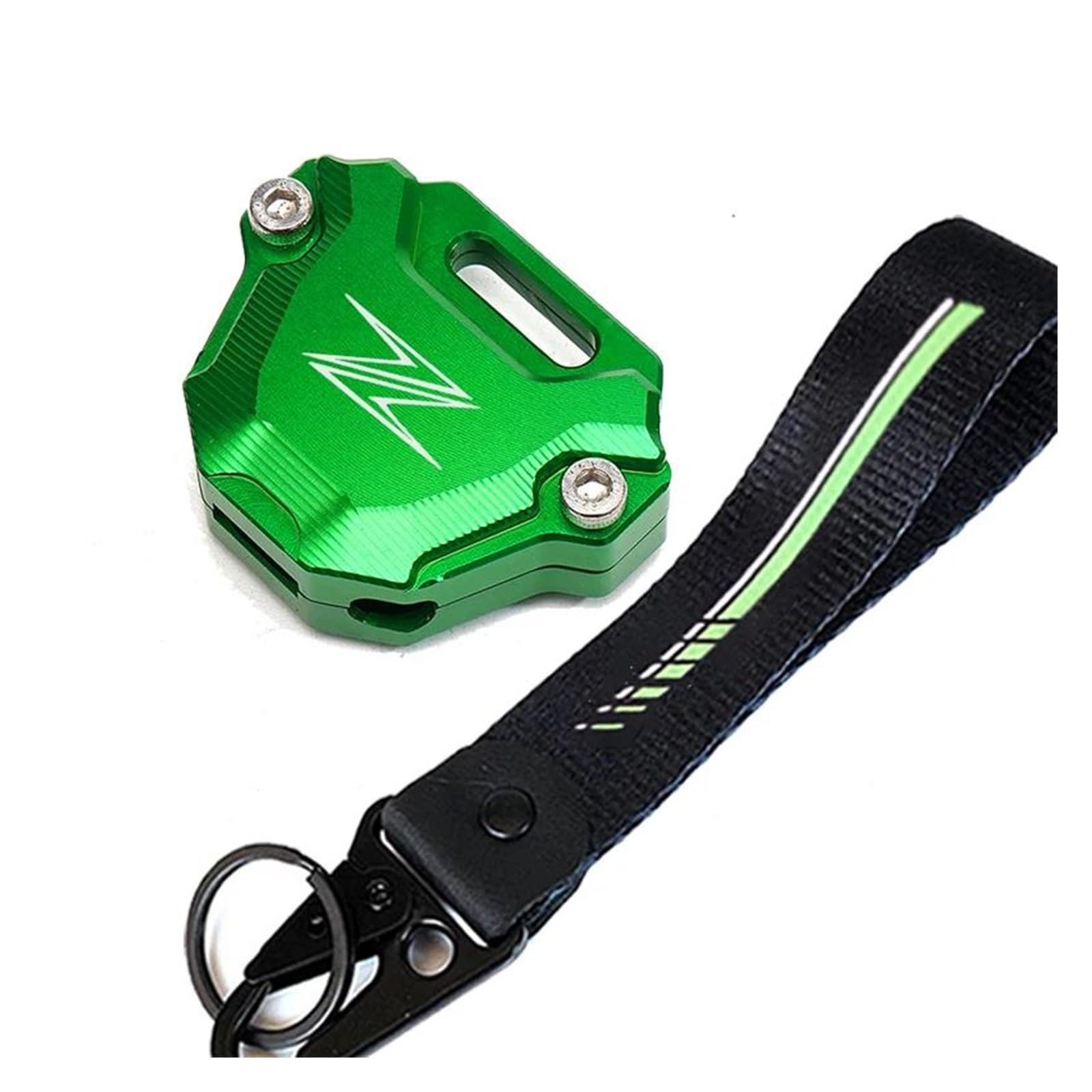 SchlüSselgehäUse Schlüsselabdeckung Hülle Schlüsselschutz Schlüsselbund Schlüsseletui Für Ninja ZX10R Z900 Z650 Z900RS Z1000 Z400(Green) von TAOBOZI