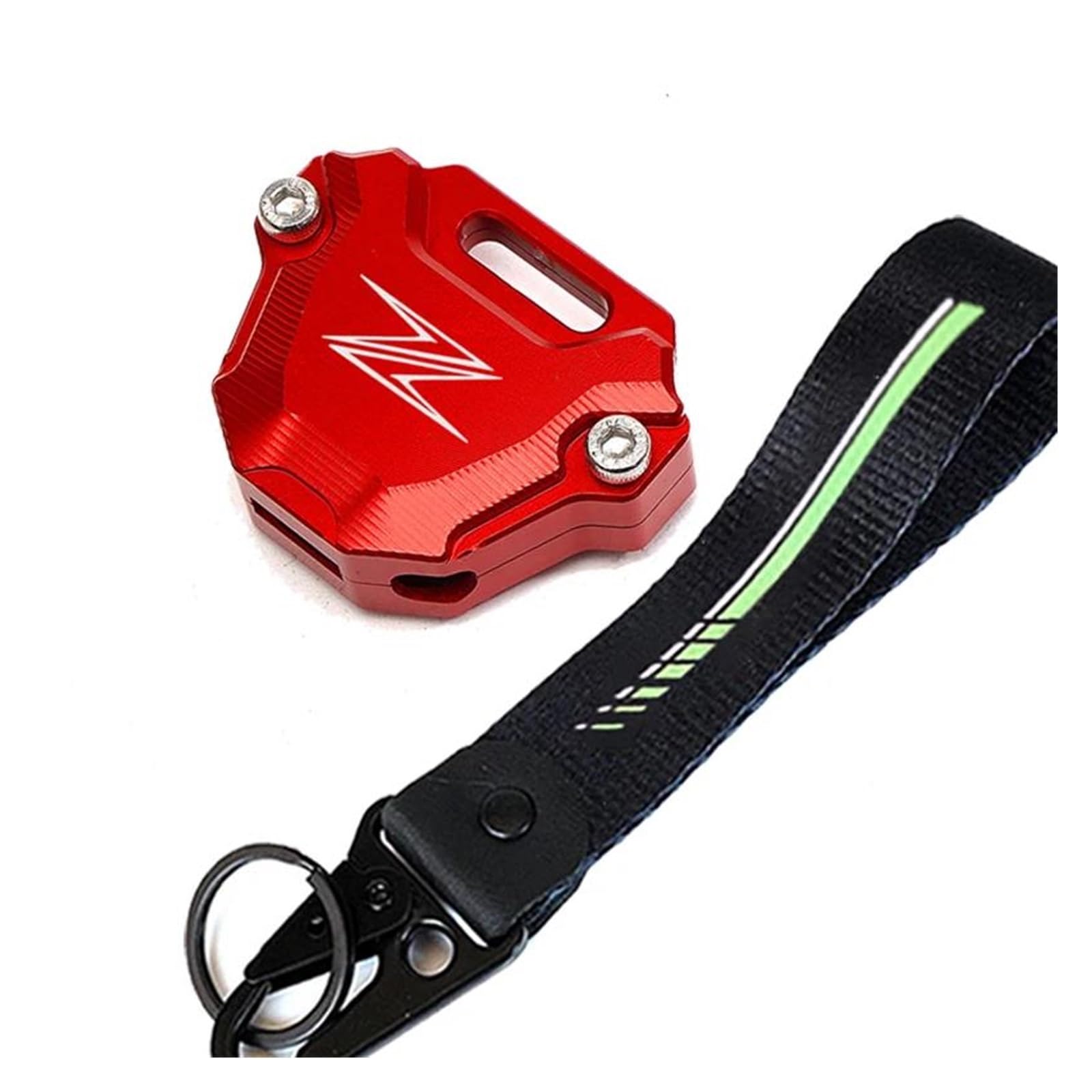 SchlüSselgehäUse Schlüsselabdeckung Hülle Schlüsselschutz Schlüsselbund Schlüsseletui Für Ninja ZX10R Z900 Z650 Z900RS Z1000 Z400(Red) von TAOBOZI