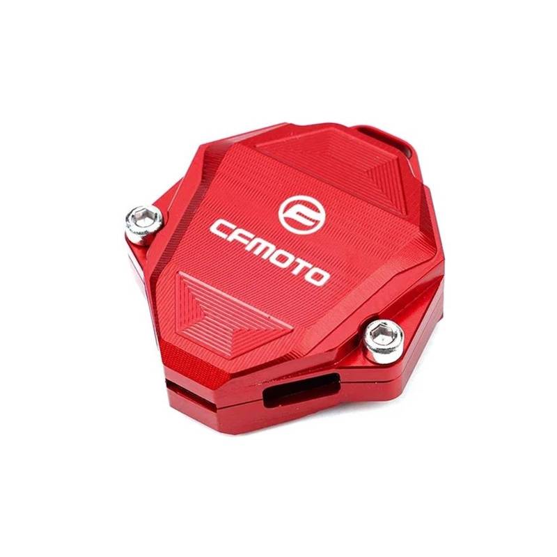 SchlüSselgehäUse Schlüsselabdeckung Hülle Shell Schlüsselschutz Schlüsselanhänger Schlüsseletui Für CFMOTO MT800 CLX700 250SR 450SR 700CL-X(Red) von TAOBOZI