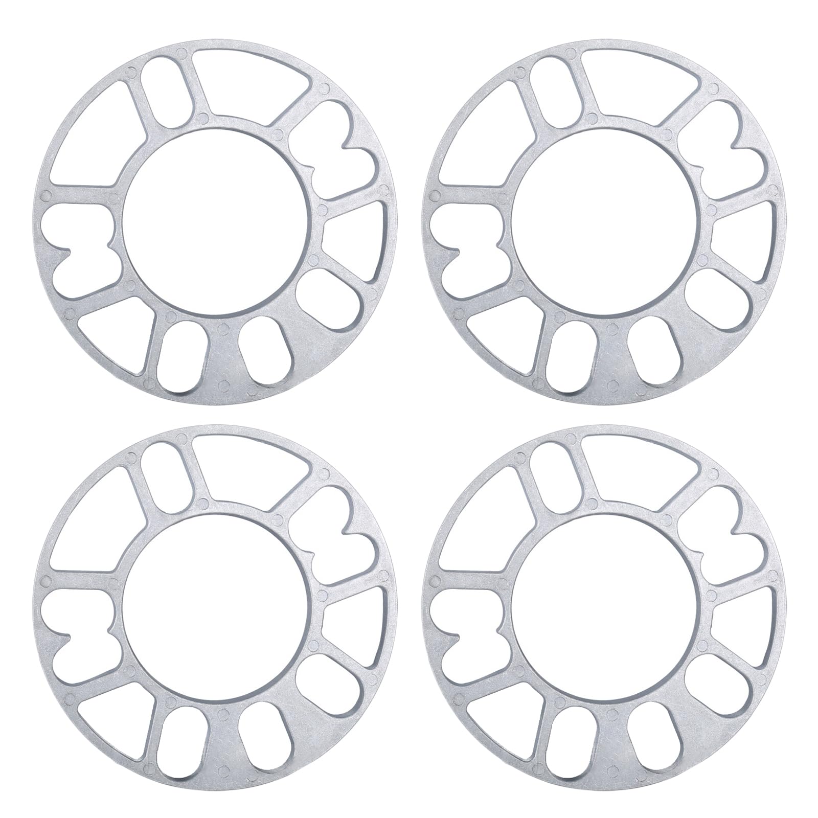 4st Autos Spurverbreiterungen, 4/5 Löcher Rad Distanzscheiben, Universal Radabstandshalter Unterlegscheiben Platte, Aluminium Legierung Distanzscheiben Scheibe (10 mm) von TAOZHUGONG