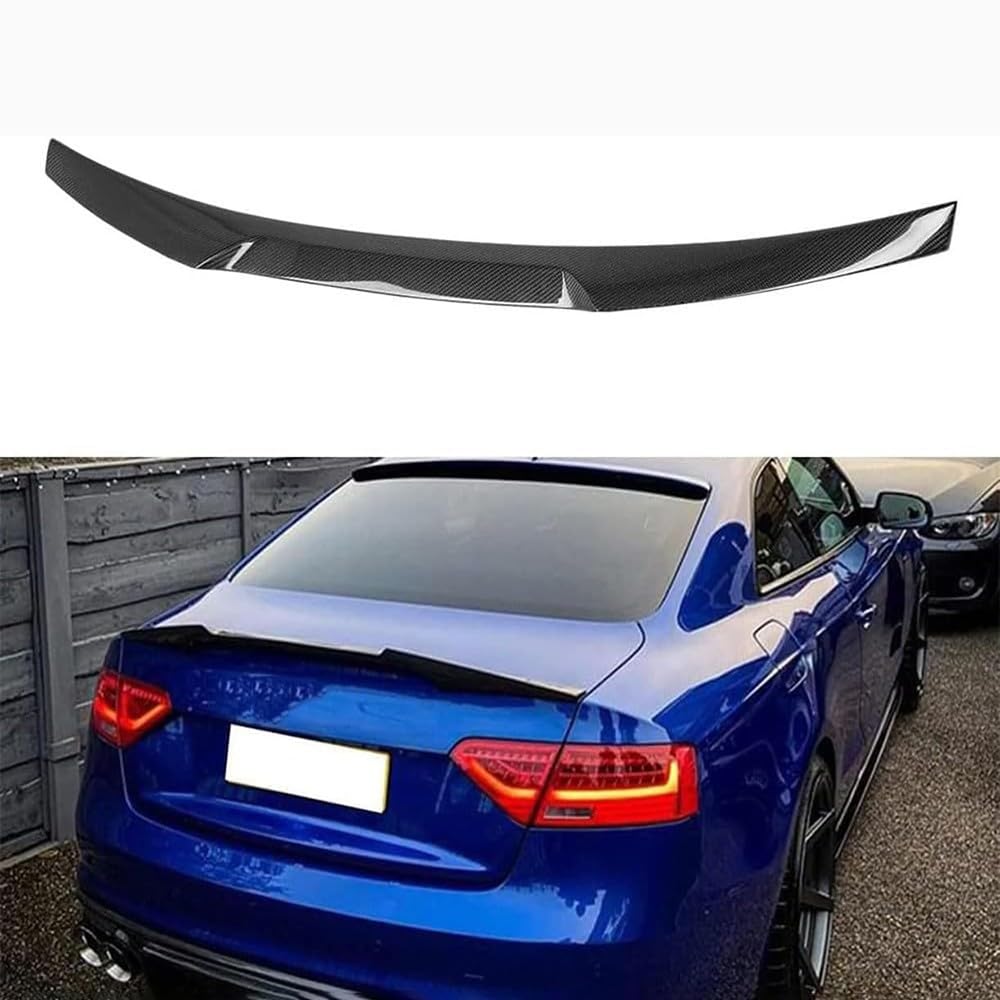 Heckspoiler Spoilerlippe für Audi A5 B8 B8.5 2-Door Coupe 2009-2016,Heckflügel, Spoilerlippe für Auto-Tuning, ABS Kunststoff(Color:A) von TAPHET