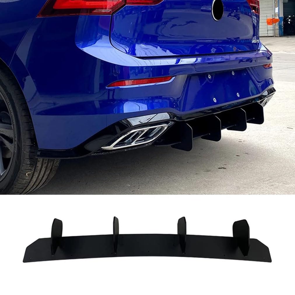 Auto Frontstoßstange Lip Splitter, für VW for Golf 8 MK8 Life GTE R-line 2020 2021 2022, ABS Lip Frontstoßstange Splitter Lip Body Kit Chin Spoiler Diffusor von TAPIVA