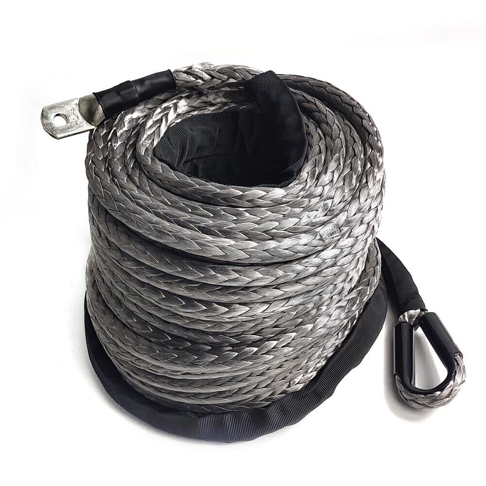 Kunststoffseil 10mm*30m Seil Winde 10,8T 23809 LBS aus Strängen hochmolekularer Polyethylenfasern Windenseil Powerline ideal zum Ziehen von ATVs UTVs Autos SUVs und großen Offroadern von TAPMING