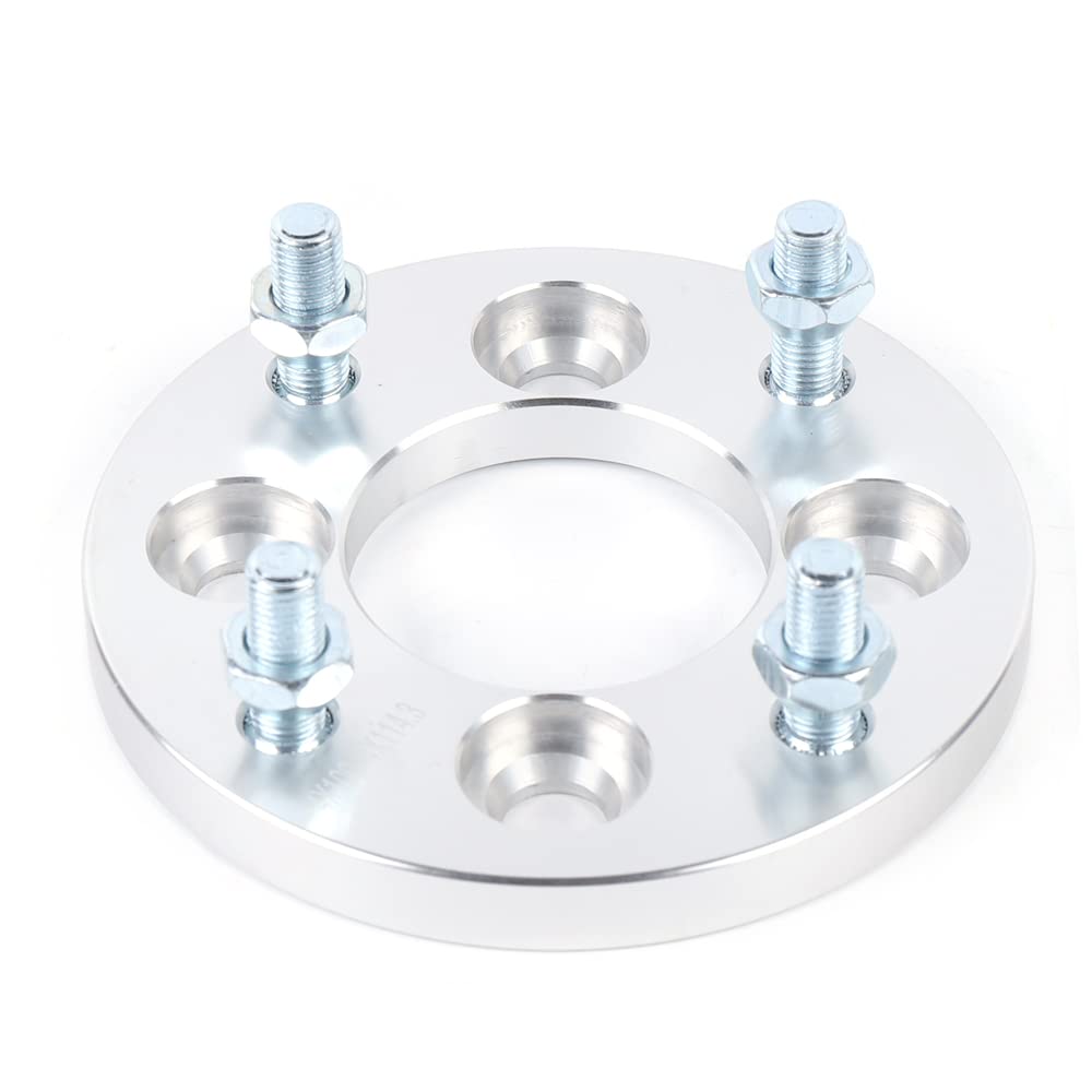 Spürverbreiterungsatz 4x Wheel Spacer Adapter 4x100-4x114.3 Spurverbreiterung Pro-Spacer System Spurverbreiterungen Silver Hub von TAPMING