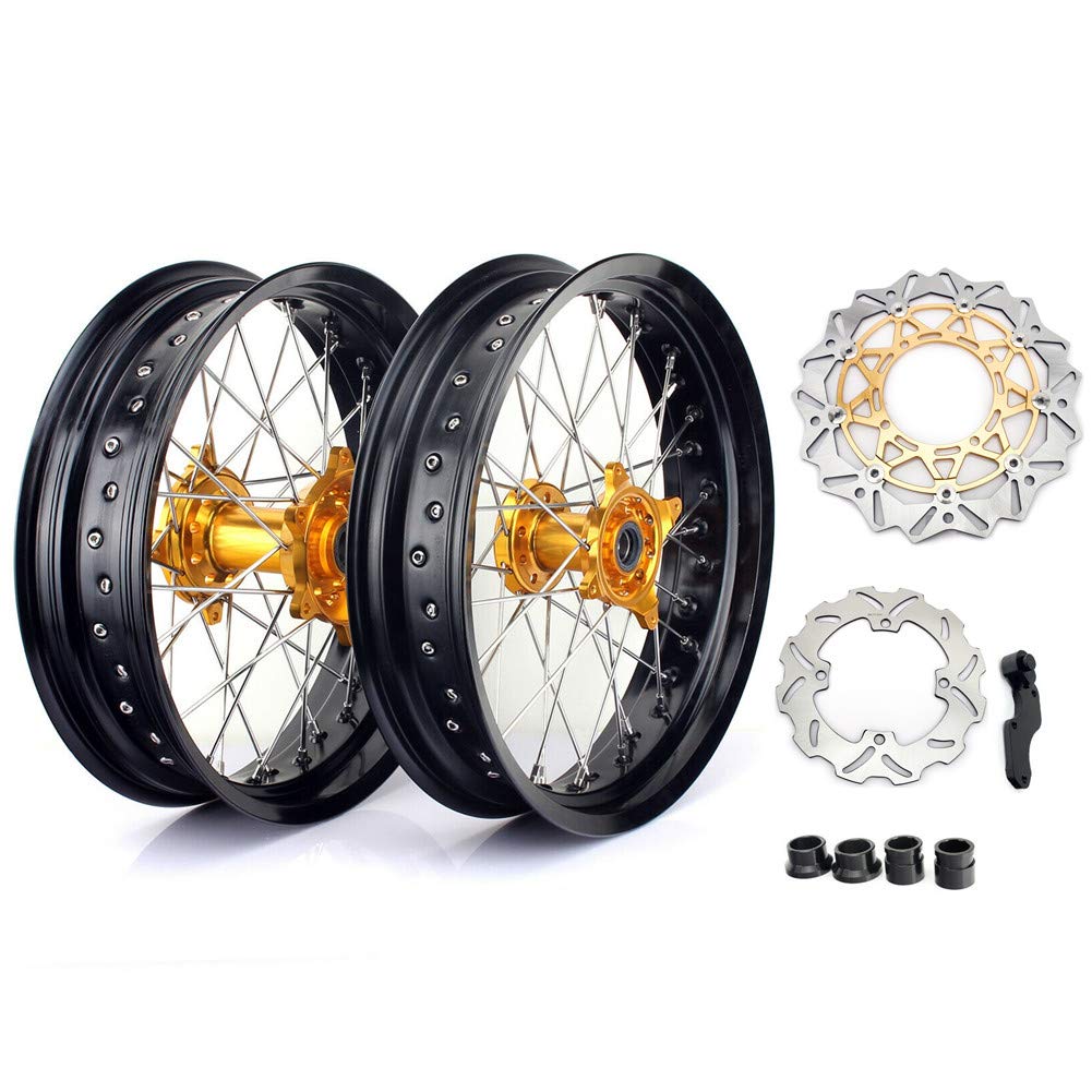 TARAZON 17" Radsatz Felgen Radnabe Bremsscheiben Wheels für Suzuki RMZ250 2007-2022 RMZ450 2005-2022 von TARAZON