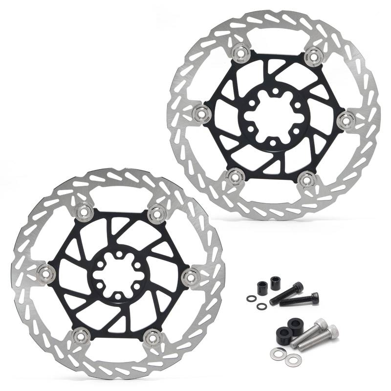 TARAZON 220mm Bremsscheiben Vorne Hinten+Bremssattel Adapter Halterung für SUR-RON Light Bee X LBX für Segway X160 X260 Mit KKE Dämpfung von TARAZON