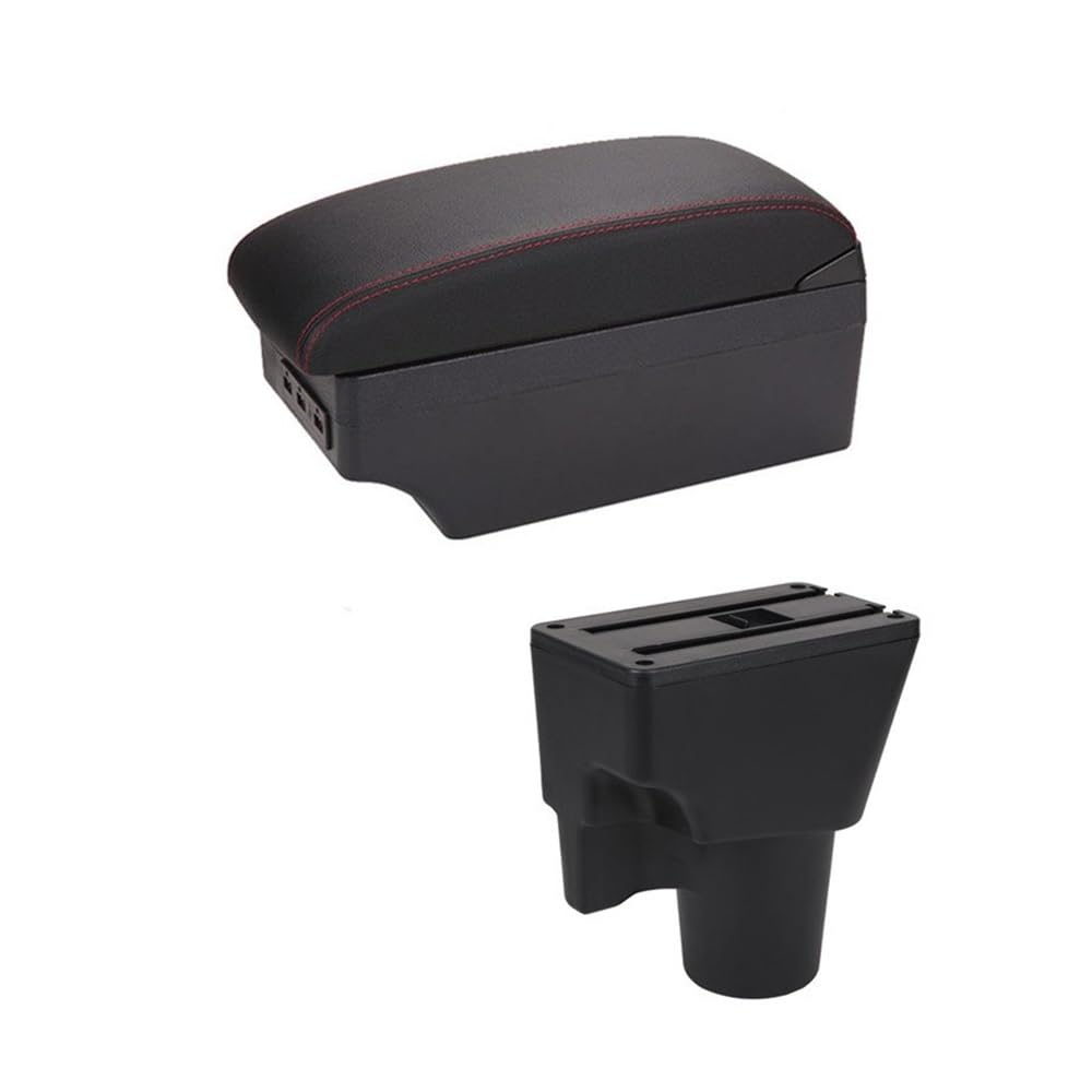 Aufbewahrungsbox Armlehnenbox Central Store Inhaltsbox Getränkehalter Produkte Interieur Car-Styling Zubehör Für KIA Für Picanto(E1,Red Line) von TASEKI