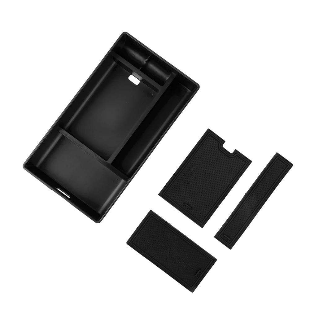 Aufbewahrungsbox Aufbewahrungsbox-Organizer-Tablett Schwarze Telefonablageabdeckung Aufbewahrungsbox Für LEXUS NX 260 NX350h 2022 2023 ABS-Kunststoff-Zentralbehälter von TASEKI