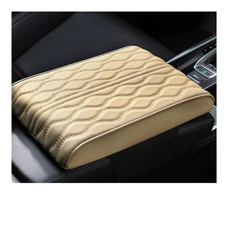 Aufbewahrungsbox Auto Armlehne Box Höhe Pad Wasser Welligkeit Leder Memory Foam Höhe Pad Universal Auto Mittelarmlehne Schutz Kissen Unterstützung(A,L) von TASEKI