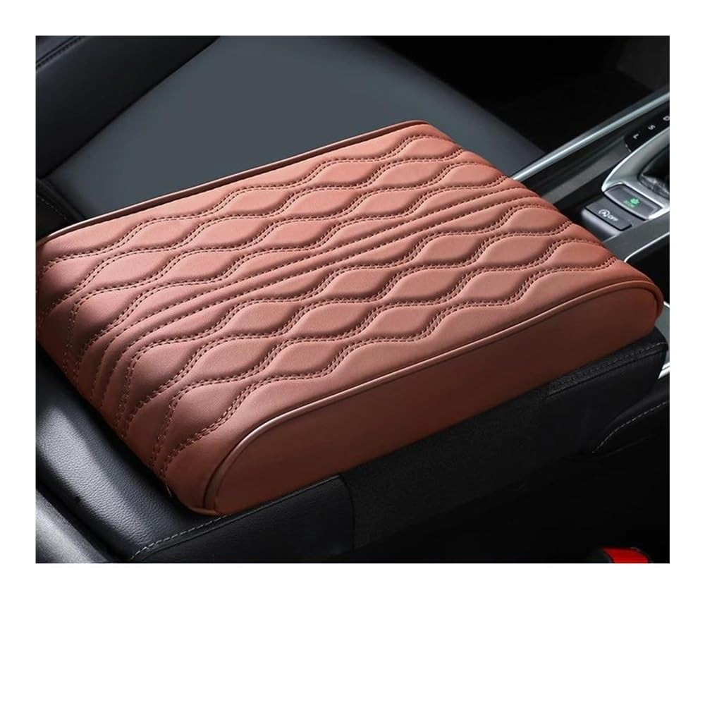 Aufbewahrungsbox Auto Armlehne Box Höhe Pad Wasser Welligkeit Leder Memory Foam Höhe Pad Universal Auto Mittelarmlehne Schutz Kissen Unterstützung(C,S) von TASEKI