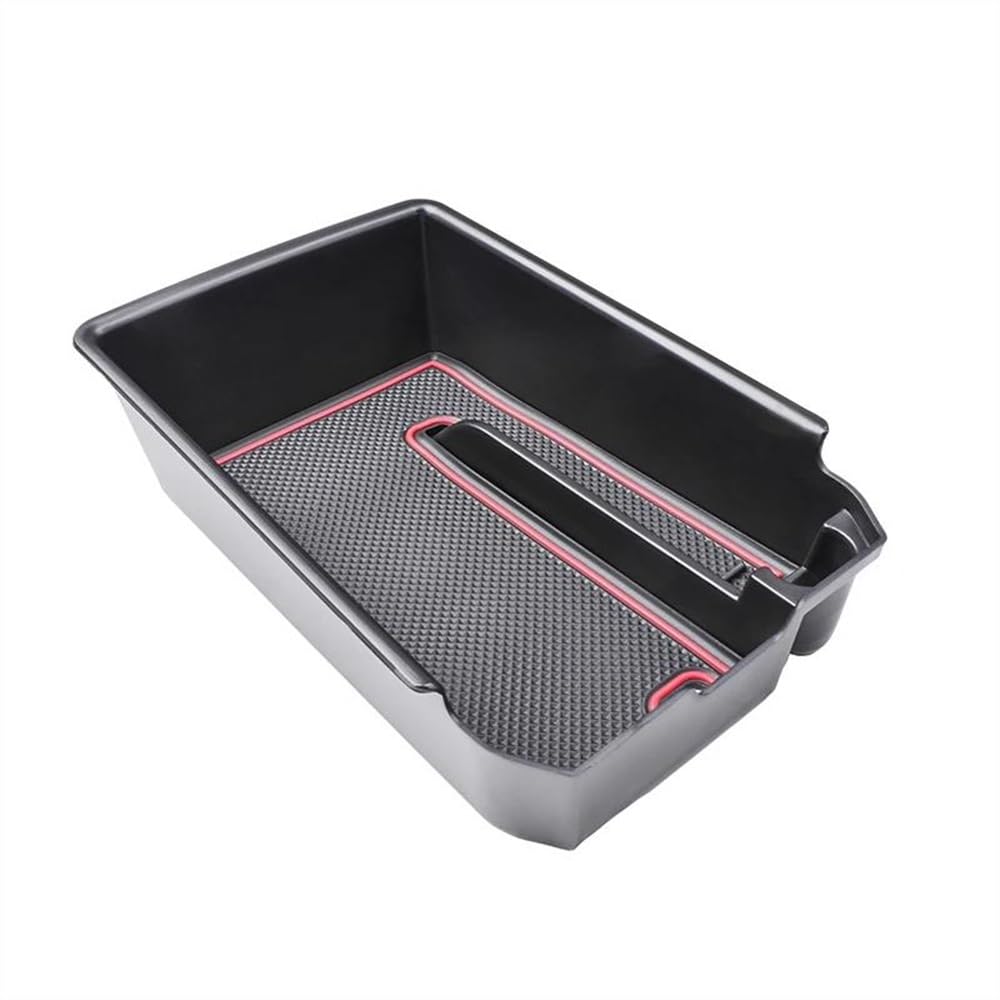 Aufbewahrungsbox Auto Armlehne Lagerung Box Center Konsole Organizer Innen Zubehör Für X3 G01 2018-2023 2024 Für X4 G02 2019-2024(Rood) von TASEKI