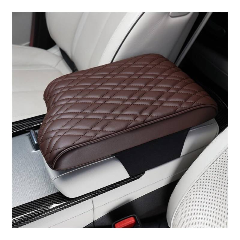 Aufbewahrungsbox Auto Center Console Armrest Box Cover Protect Pad Ellbogenstütze Armlehnenkissen Für Hyundai Für Palisade 2020-2022(B) von TASEKI