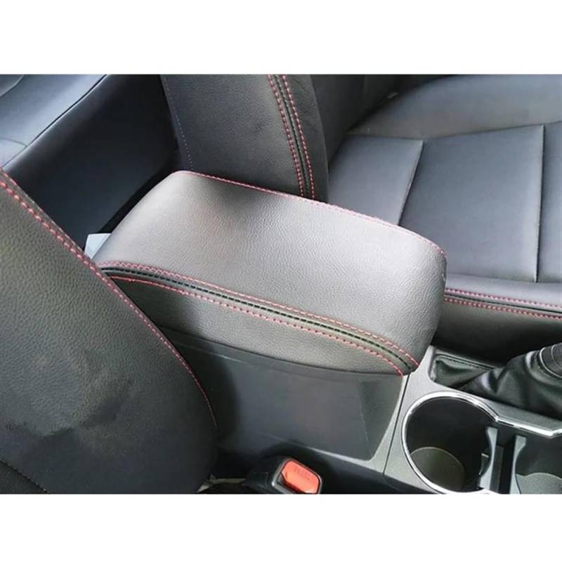 Aufbewahrungsbox Auto Interior Center Armlehne Konsole Box Für Corolla 2014 2015 2016 2017 2018 Abdeckung Mikrofaser Leder Aufkleber Trim(Rood) von TASEKI