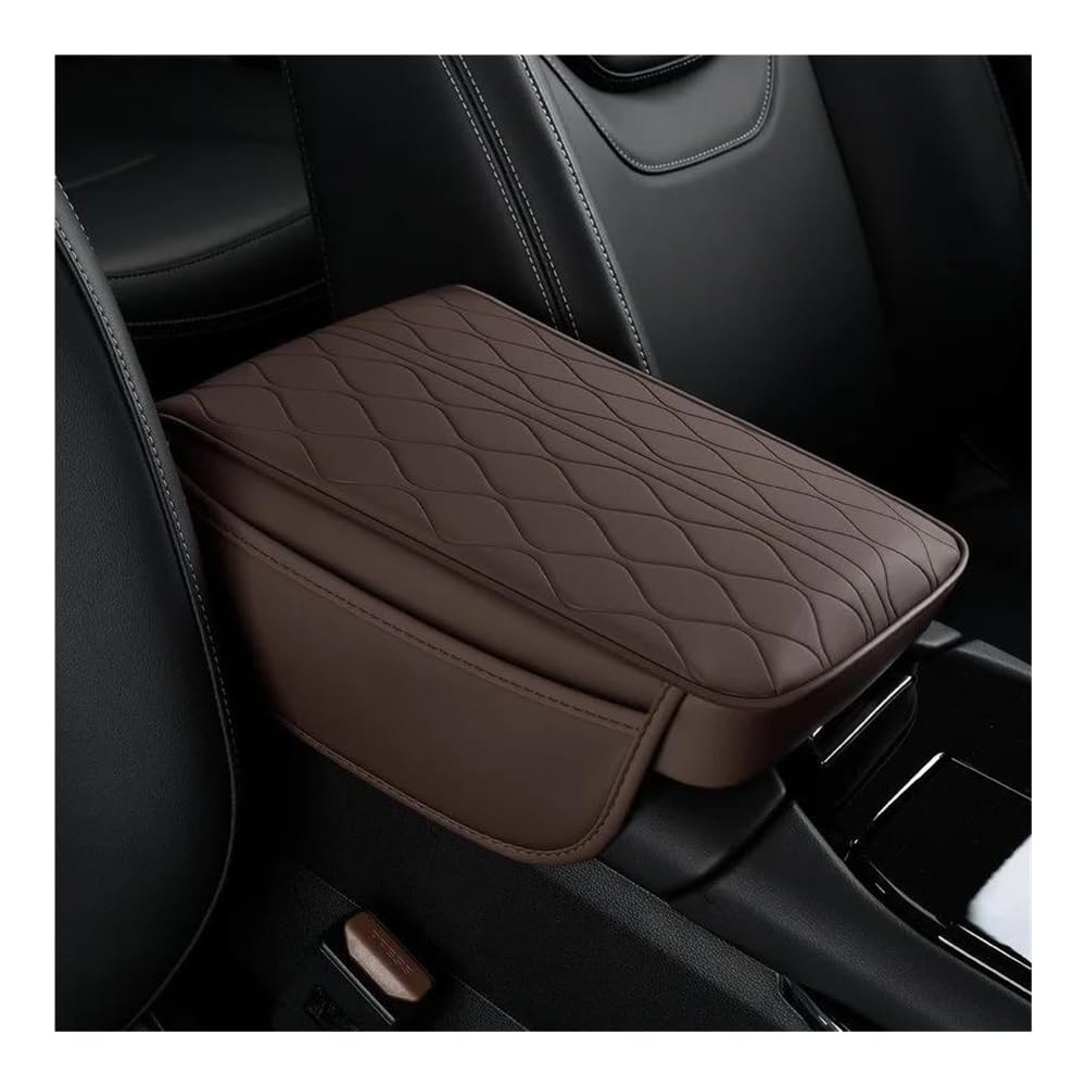 Aufbewahrungsbox Lagerung Stil Auto Armlehne Box Höhe Pad Universal Leder Memory Foam Höhe Pad Auto Mittelarmlehne Schutz Kissen Unterstützung(Blanc) von TASEKI