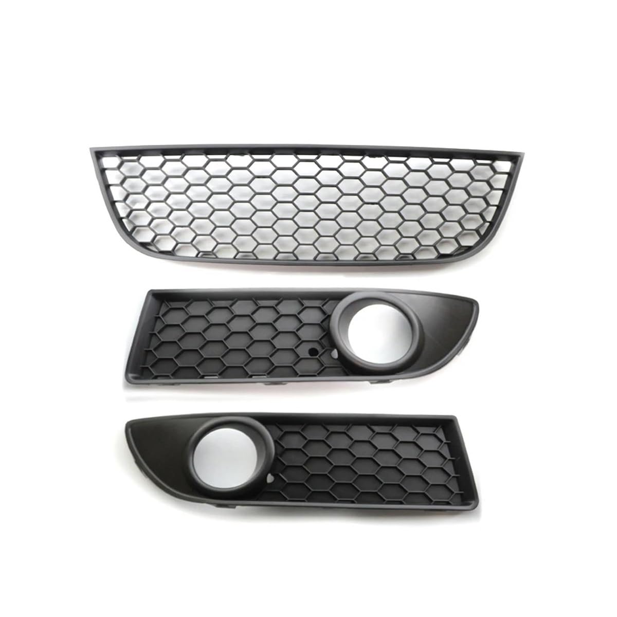 Auto-Frontgrill Vorderer Unterer Stoßfänger-Mittelgrill Für Polo MK4 9N3 2005-2009 Auto-Nebelscheinwerfer-Lampenabdeckung Stoßfängergrill Für Facelift 6Q0 853 677 B(1 Set) von TASEKI