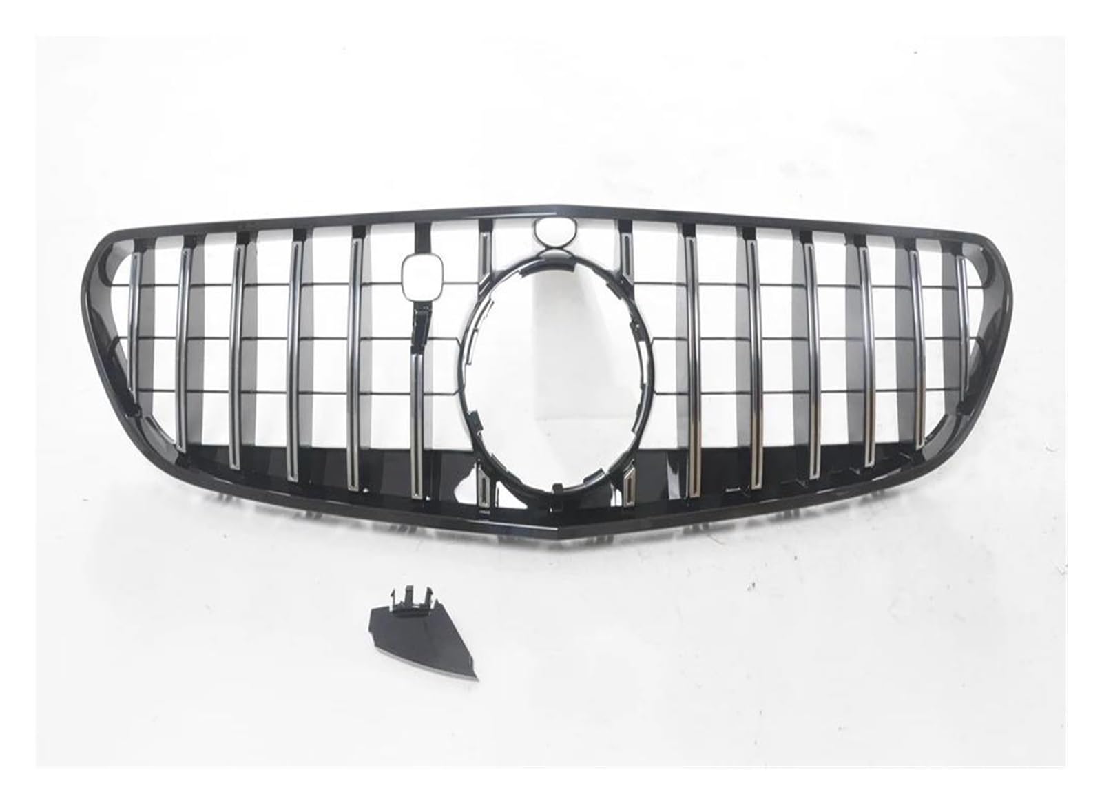 Auto Kühlergrill Für Benz Für C217 W217 S Klasse Coupe 2018-2021 S400 S500 S560 Front Grill Grille GT Schwarz/Silber Auto Oberen Stoßstange Haube Mesh Front Kühlergrill(Silber) von TASEKI