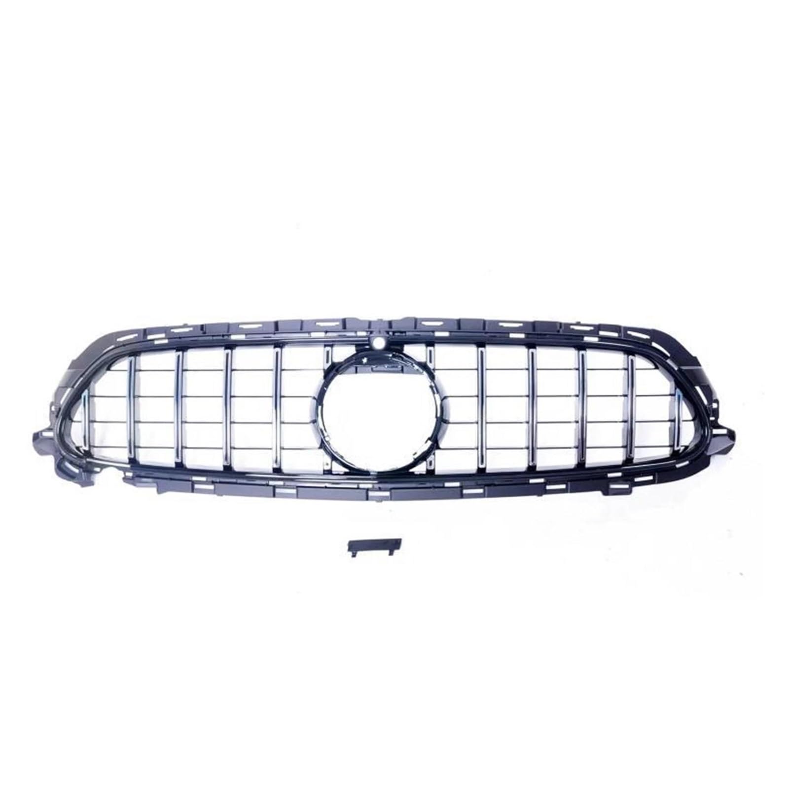 Auto Kühlergrill Für Benz Für E Klasse W213 2021-2022 Sport Nur Silber/Schwarz GT Stil Auto Obere Stoßstange Haube Kühler Mesh Grill Front Grille Front Kühlergrill(Silber) von TASEKI