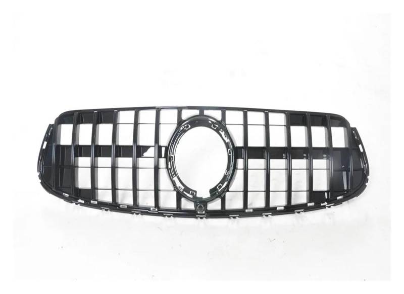 Auto Kühlergrill Für Benz Für GLC Klasse X/W253 2020 GLC300 GLC350 GLC43 GT Stil Front Kühlergrill Schwarz/Silber Oberen Stoßfänger Haube Mesh Gitter Grill Front Kühlergrill(Schwarz) von TASEKI